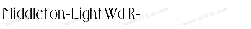 Middleton-Light Wd R字体转换